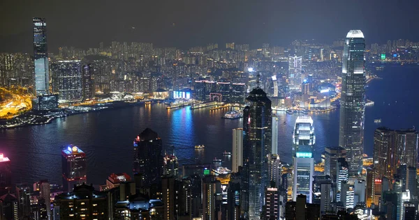 Victoria Peak Hongkong Oktober 2019 Hongkong Skyline — Stockfoto