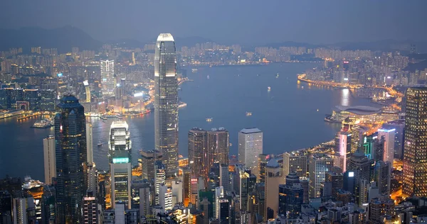 Victoria Peak Hong Kong Oktober 2019 Hongkong Stadsgezicht — Stockfoto