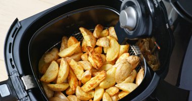 Air fryer homemade grilled potato clipart