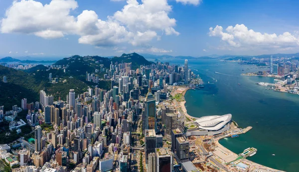 Isla Hong Kong Hong Kong Septiembre 2019 Horizonte Urbano Hong —  Fotos de Stock