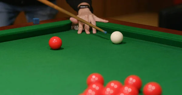 Juega Pelota Billar Mesa — Foto de Stock