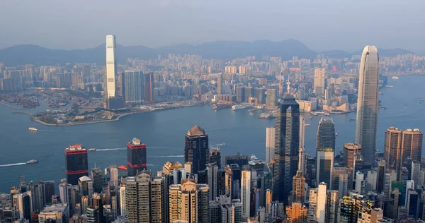 Victoria Peak Hongkong Oktober 2019 Hongkong Skyline — Stockfoto