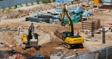 Kai Tak, Hong Kong 16 Eylül 2019: Hong Kong şantiyesi