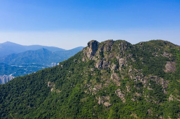 Lion Rock Βουνό Στο Χονγκ Κονγκ Της Πόλης — Φωτογραφία Αρχείου