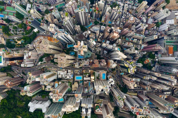 Central Hong Kong Września 2019 Hongkong Góry — Zdjęcie stockowe