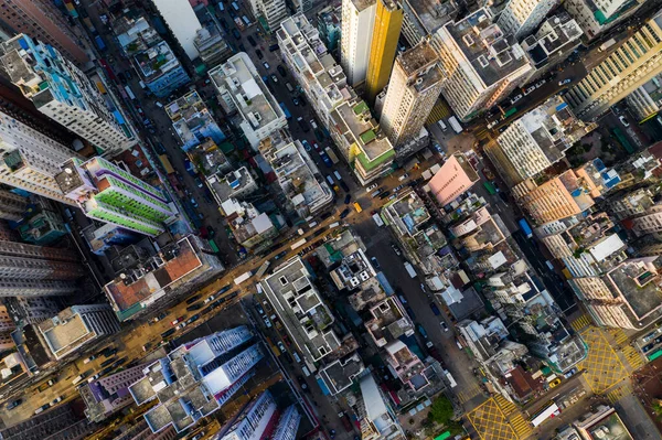 Mong Kok Septiembre 2019 Vista Panorámica Ciudad Hong Kong — Foto de Stock