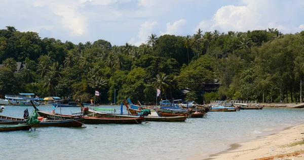 Phuket Thailandia Ottobre 2019 Barca Pesca Sul Mare Phuket — Foto Stock