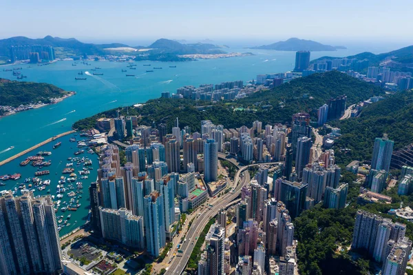 Shau Kei Wan Hong Kong Septiembre 2019 Vista Superior Del —  Fotos de Stock