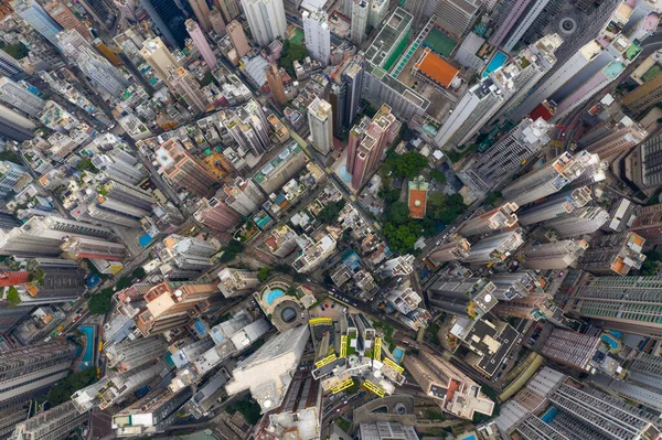 Central Hong Kong September 2019 Luchtfoto Van Hongkong Stad — Stockfoto