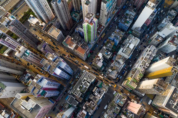 Central Hong Kong Septiembre 2019 Vista Aérea Ciudad Hong Kong — Foto de Stock