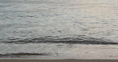 Günbatımının altında okyanus kıyısı