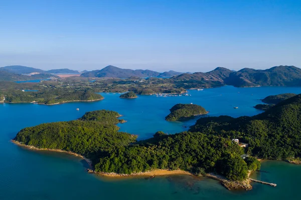 Isla Del Grupo Sai Kung Ninepin Hong Kong — Foto de Stock