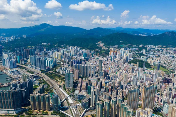 Kowloon Hong Kong Septiembre 2019 Hong Kong Skyline —  Fotos de Stock