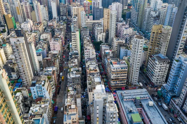 Mong Kok Septembre 2019 Vue Sur Ville Hong Kong — Photo