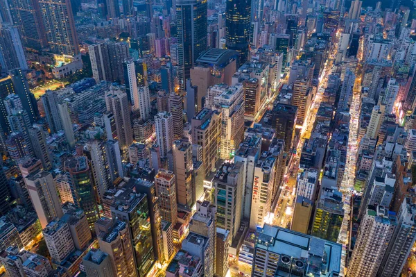 Mong Kok Hong Kong October 2019 Hong Kong City Night — Stock Photo, Image