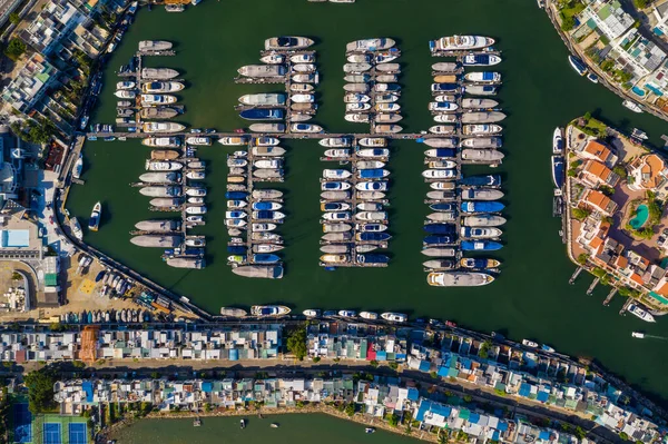 Sai Kung Hong Kong Listopada 2019 Widok Góry Luksusowy Dom — Zdjęcie stockowe