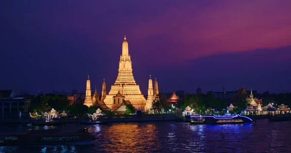 Bangkok Tailandia Marzo 2020 Wat Arun Atardecer —  Fotos de Stock