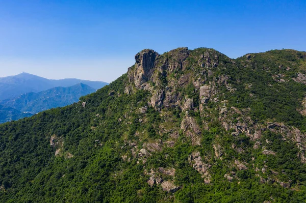 Lion Rock Berg Och Blå Himmel — Stockfoto