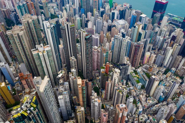 2017 Central Hong Kong September 2019 Aerial View Hong Kong — 스톡 사진
