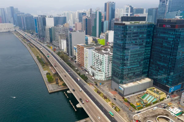 Kwun Tong Hong Kong Грудня 2019 Повітряний Вид Міста Гонконг — стокове фото