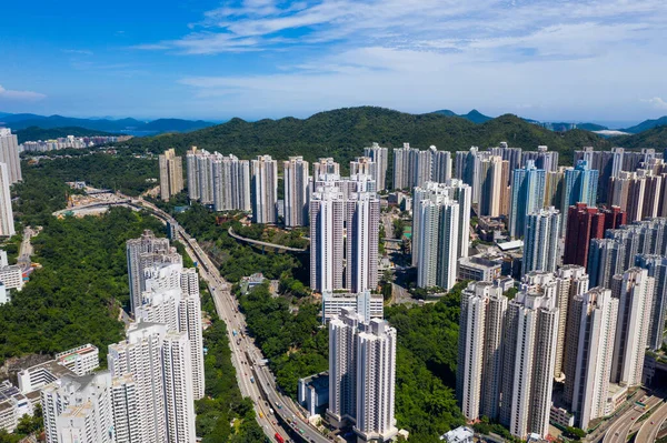 Kwun Tong Hong Kong Septiembre 2019 Vista Superior Ciudad Hong —  Fotos de Stock