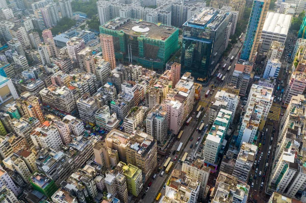 Sham Shui Hong Kong Octobre 2019 Vue Dessus Ville Hong — Photo