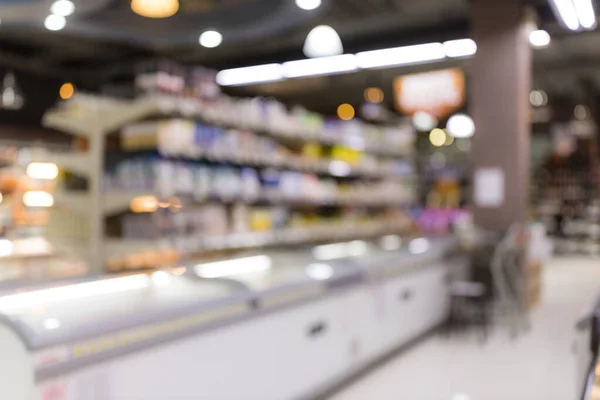 Vista Sfocata Del Supermercato — Foto Stock