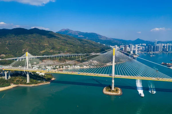 Hong Kong Noviembre 2019 Hong Kong Ting Kau Bridge —  Fotos de Stock