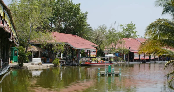 Hua Hin Tailandia Marzo 2020 Sam Phan Nam Mercado Flotante —  Fotos de Stock