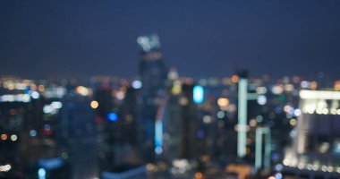 Şehir gece manzaralı Bokeh