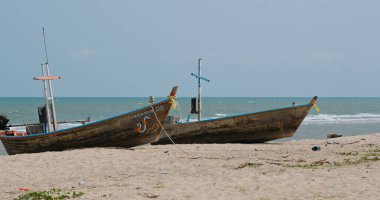 Hua Hin, Tayland, 28 Mart 2020 Hua Hin Sahili