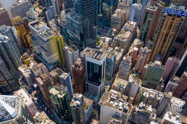 Causeway Körfezi, Hong Kong 11 Eylül 2019: Hong Kong şehrinin en iyi manzarası