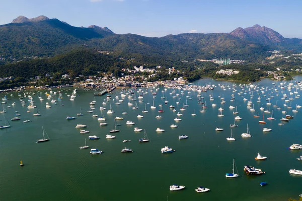 Sai Kung Hongkong November 2019 Ansicht Des Yachtclubs Von Oben — Stockfoto