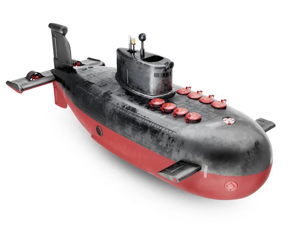 Sous-marin nucléaire de style semi-dessin animé — Photo