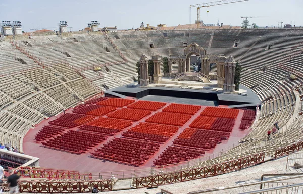 Włochy, amfiteatr Veronese (Arena di Verona). — Zdjęcie stockowe