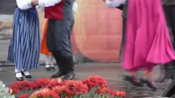 Slavnosti sklizně a lidové tance (Den Martinů) v Rize.  