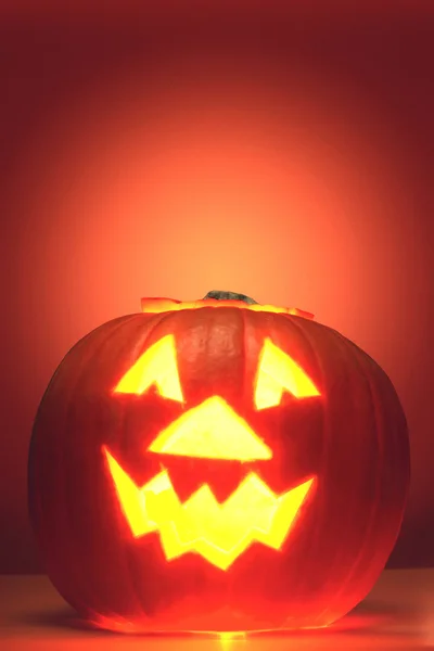 Abóbora assustadora de Halloween — Fotografia de Stock