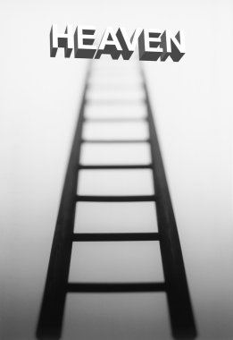 Işık kaynağına giden merdiven 