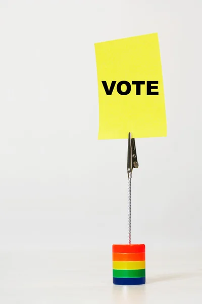 Przypomnienie Uwaga mówiąc głosowanie — Zdjęcie stockowe