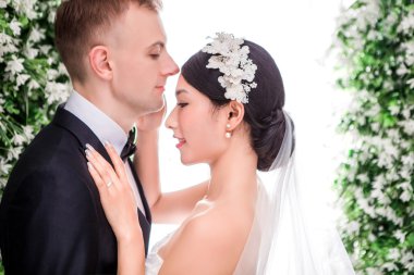 romantik Düğün çifti