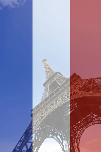 The Eiffel Tower from below — Stock Photo, Image