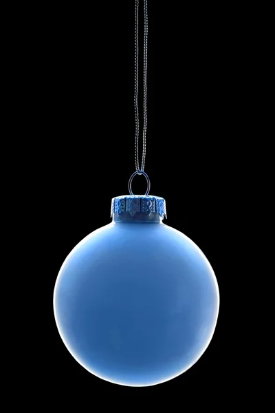 Boule de Noël bleue — Photo