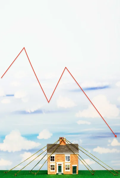 Property Market Crash — Stock Photo, Image