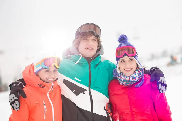 Man with female friends — Stock Photo, Image