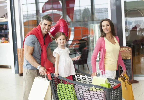 Family at shopping mall Stock Picture