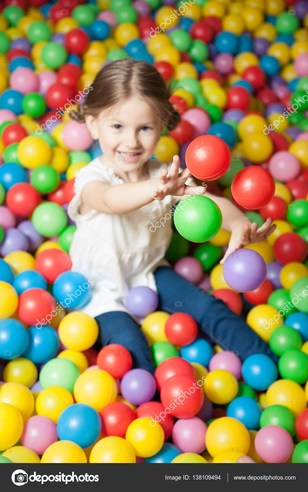 baby girl ball pit