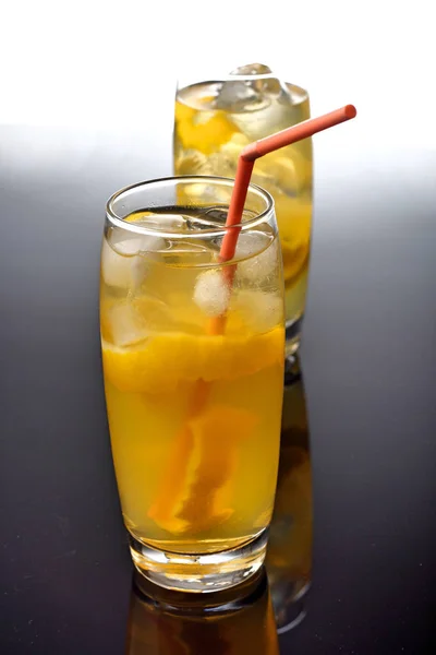 Close up of drinks in glasses — Stock Photo, Image