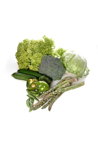 Склад зелених овочів — стокове фото