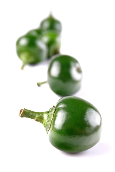 Groene chilipepers — Stockfoto