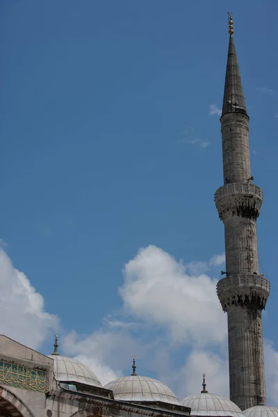 Blauwe moskee het platform — Stockfoto